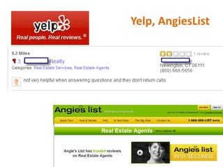 Yelp, AngiesList




        amyCHOREW
     inspire train implement
 