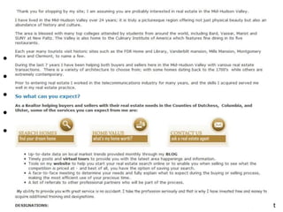 Where can you review Profiles?
•   LinkedIn
•   ActiveRain
•   Trulia
•   Zillow
•   Twitter



                                   amyCHOREW
                                inspire train implement
 