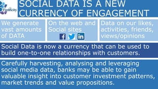 SOCIAL DATA IS A NEW
CURRENCY OF ENGAGEMENT
We generate
vast amounts
of DATA
On the web and
Social sites
Data on our likes...