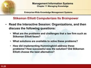 •
11.25
Read the Interactive Session: Organizations, and then
discuss the following questions:
• What are the problems and...