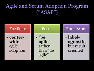 Managing Large-Scale Agile Transformations - Experiences At Yahoo!