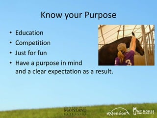 Know your Purpose
•   Education
•   Competition
•   Just for fun
•   Have a purpose in mind
    and a clear expectation as a result.
 