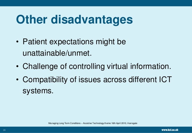 improve disadvantages