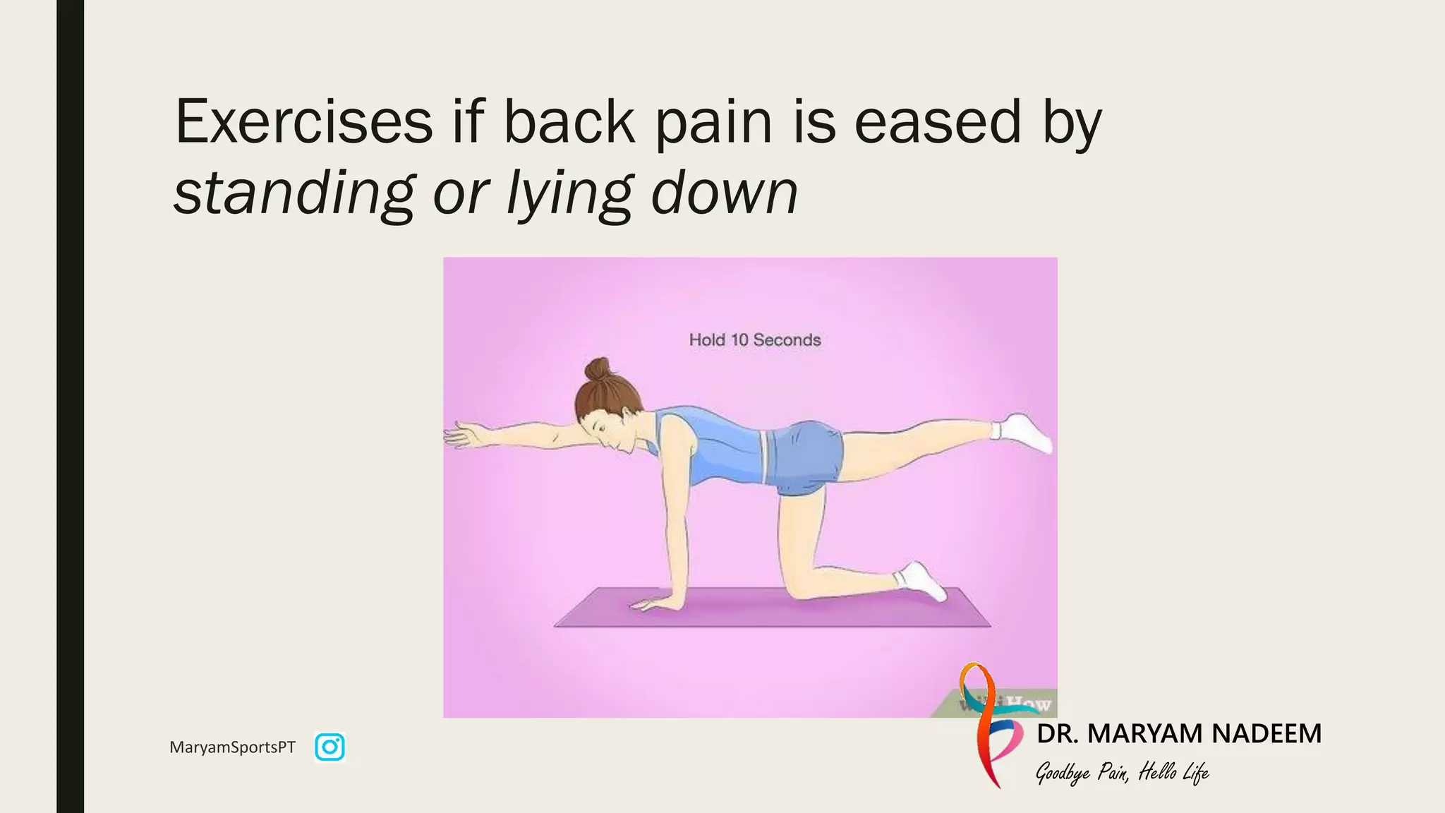 Physiotherapy Management of Low Back Pain | PDF