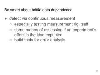 Do we need more
training data?
28
Stuff to do
The learning curve implies adding training
data should bring down the test error closer
to the desired level.
 