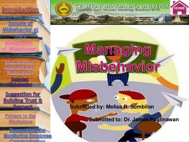 misbehavior