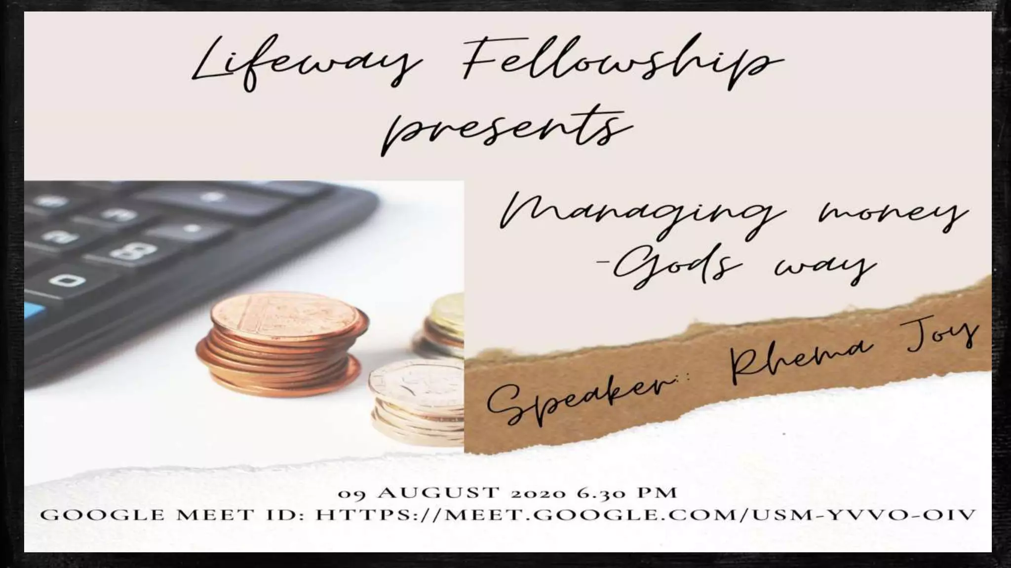 Managing Money God S Way Pptx