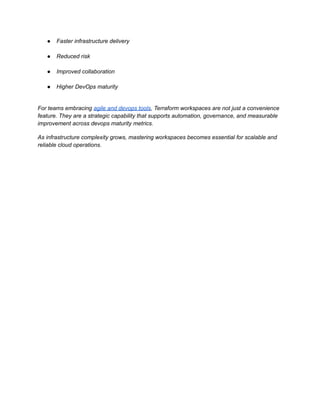 Managing multiple environments with Terraform workspaces.pdf