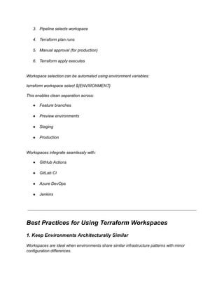 Managing multiple environments with Terraform workspaces.pdf