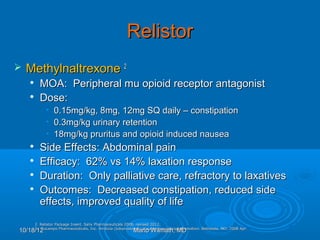 Managing Opioid Induced Constipation Final | PPT