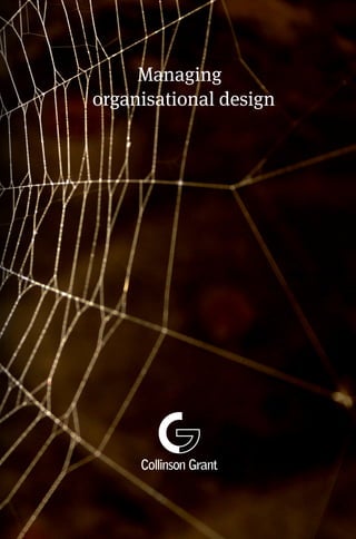Managing
organisational design
 