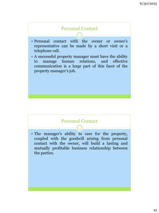 Managing owner relations | PDF