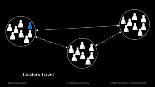 @KevinGoldsmith CTO Connection / November 2021
Nimble Autonomy
Leaders travel
 