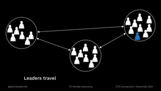 @KevinGoldsmith CTO Connection / November 2021
Nimble Autonomy
Leaders travel
 