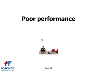 Poor performance




      Page 32
 