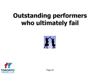 Outstanding performers
  who ultimately fail




         Page 32
 