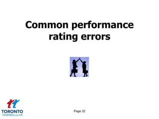 Common performance
   rating errors




        Page 32
 