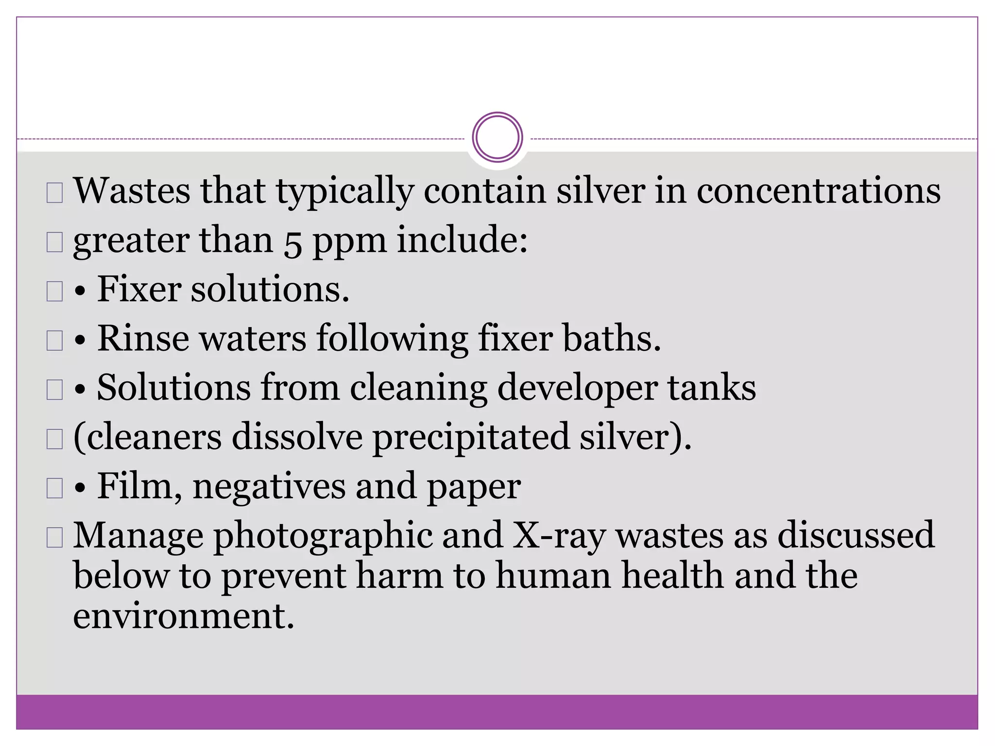 Managing photographic and x ray | PPTX