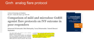 Gnrh analog flare protocol