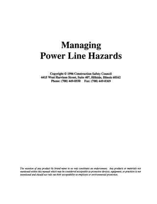 Managing power line_hazards
