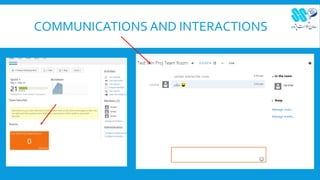 COMMUNICATIONS AND INTERACTIONS
 