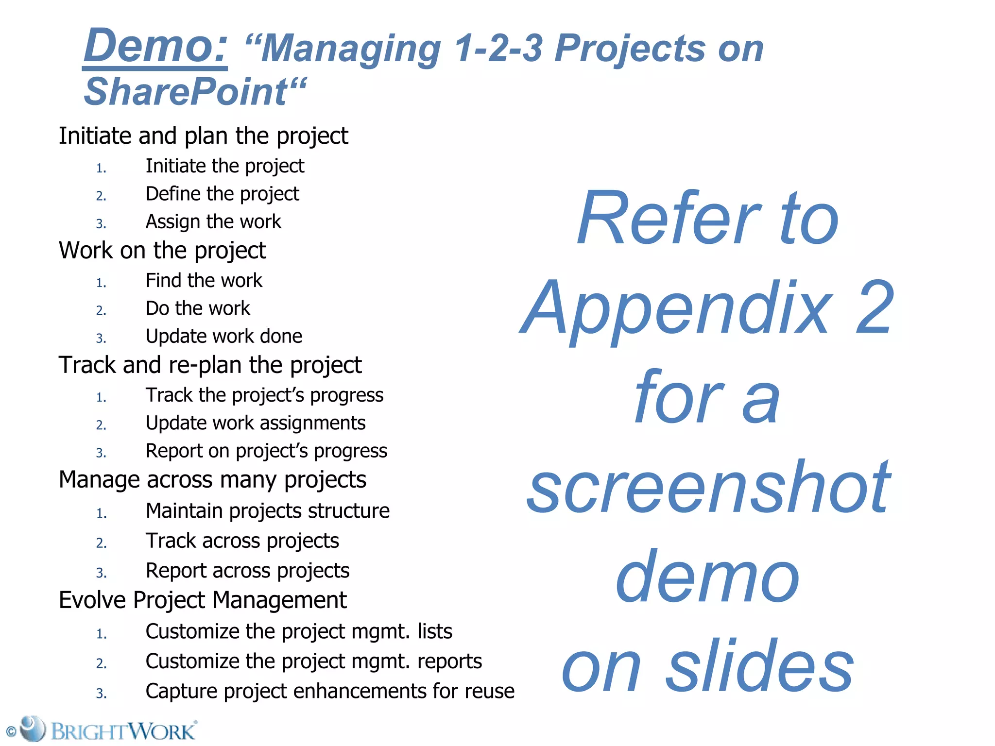 Managing Projects On Share Point Is As Simple As 1 2 3