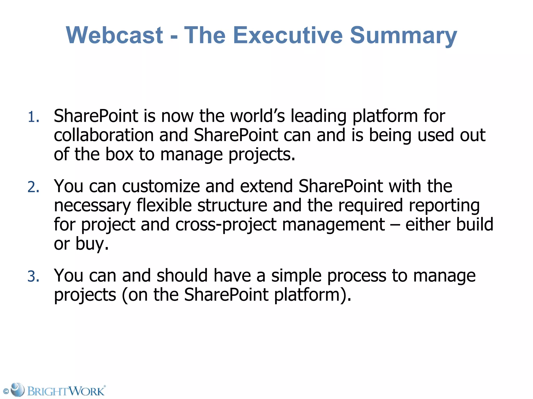 Managing Projects On Share Point Is As Simple As 1 2 3