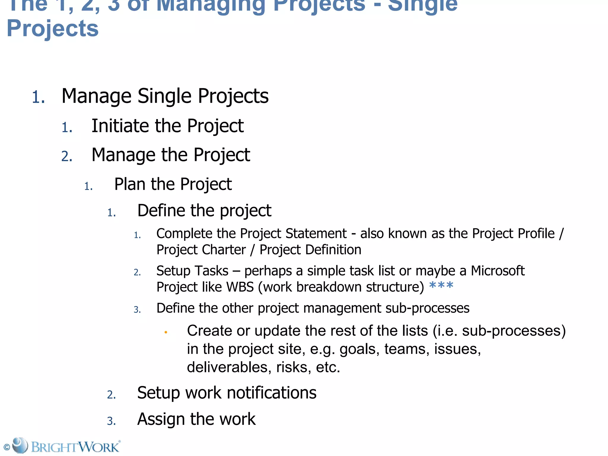 Managing Projects On Share Point Is As Simple As 1 2 3