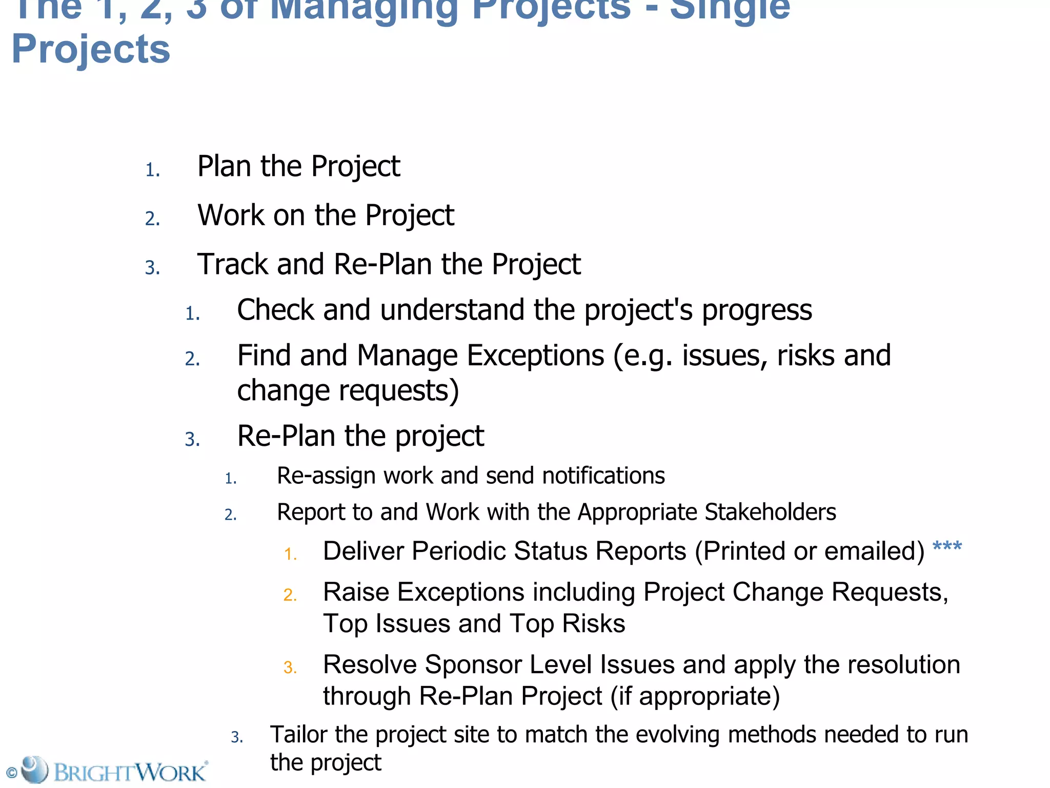 Managing Projects On Share Point Is As Simple As 1 2 3