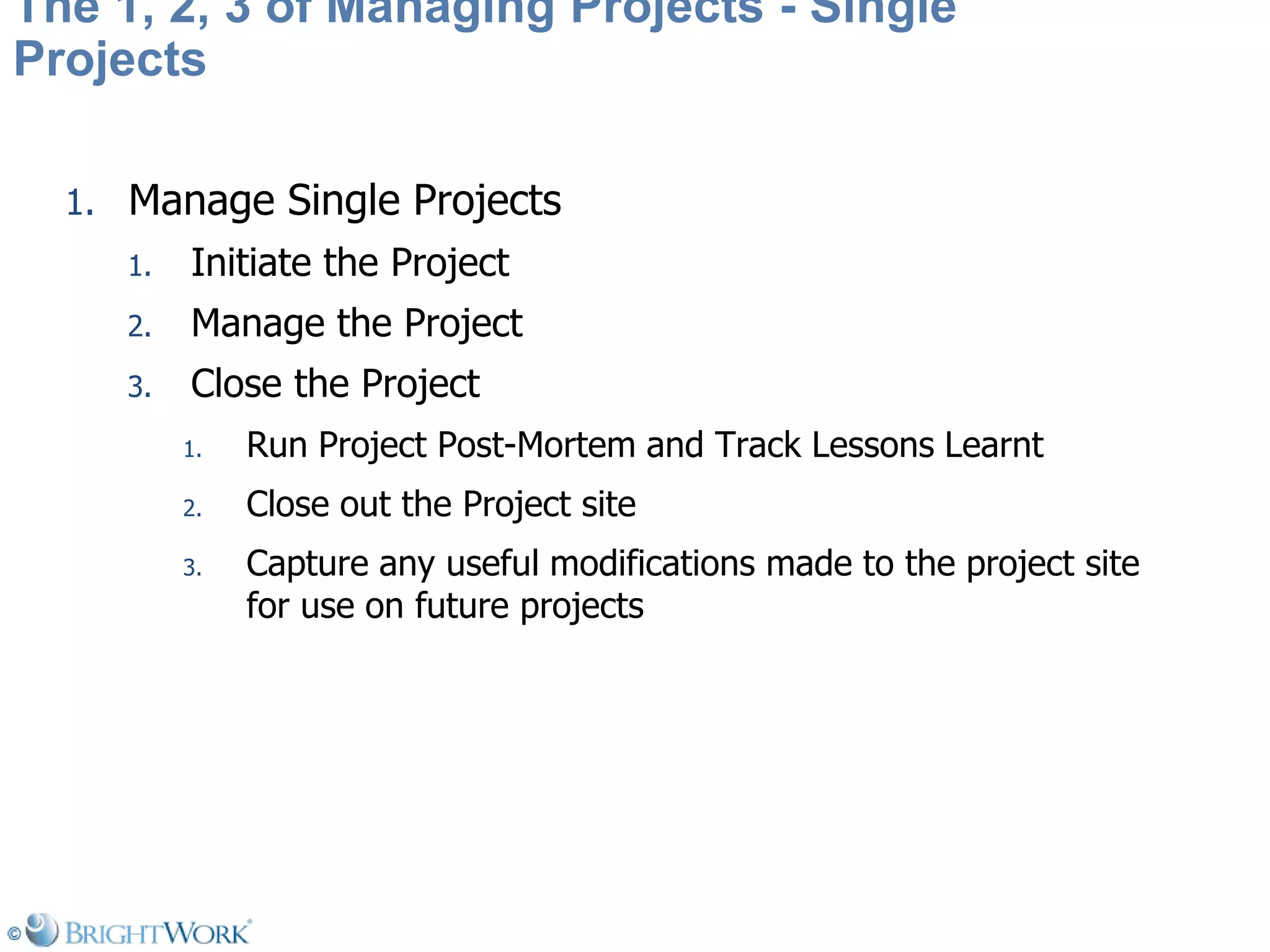 Managing Projects On Share Point Is As Simple As 1 2 3