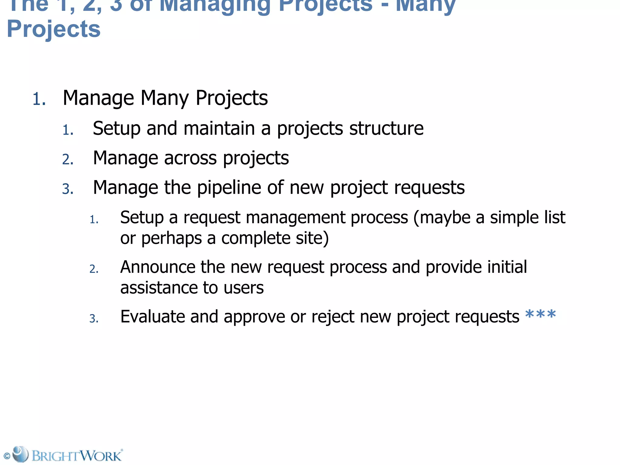 Managing Projects On Share Point Is As Simple As 1 2 3
