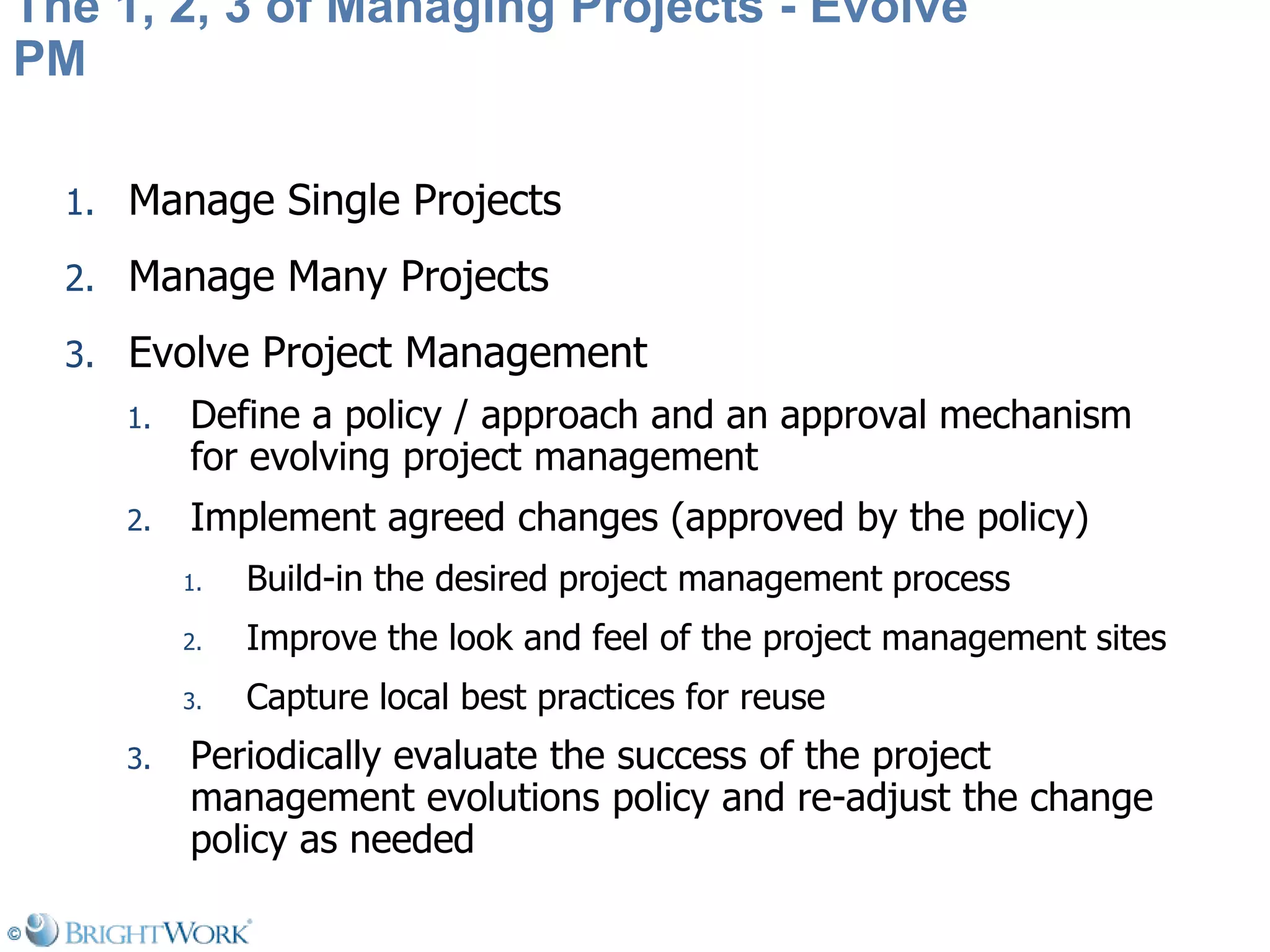 Managing Projects On Share Point Is As Simple As 1 2 3