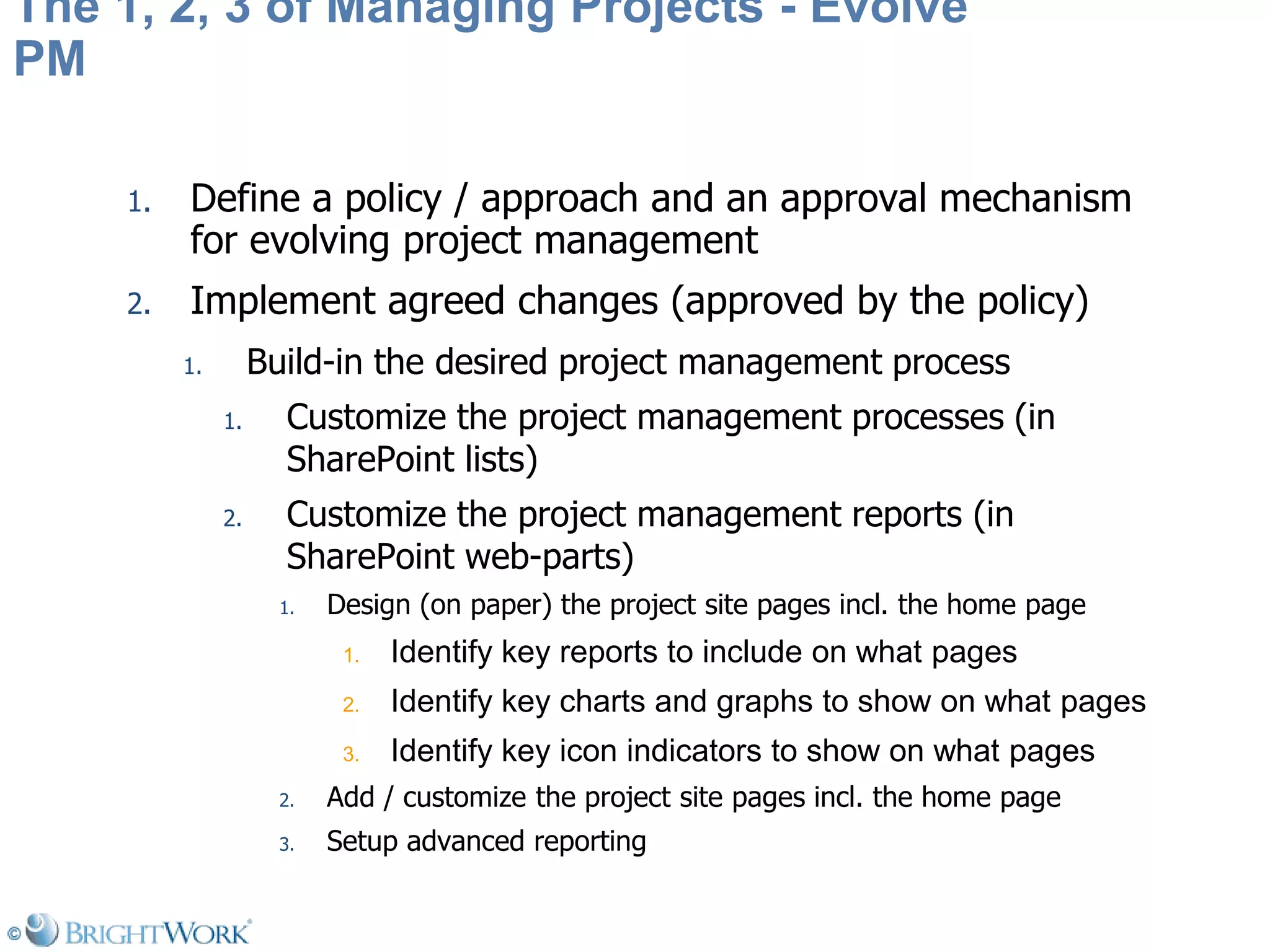 Managing Projects On Share Point Is As Simple As 1 2 3
