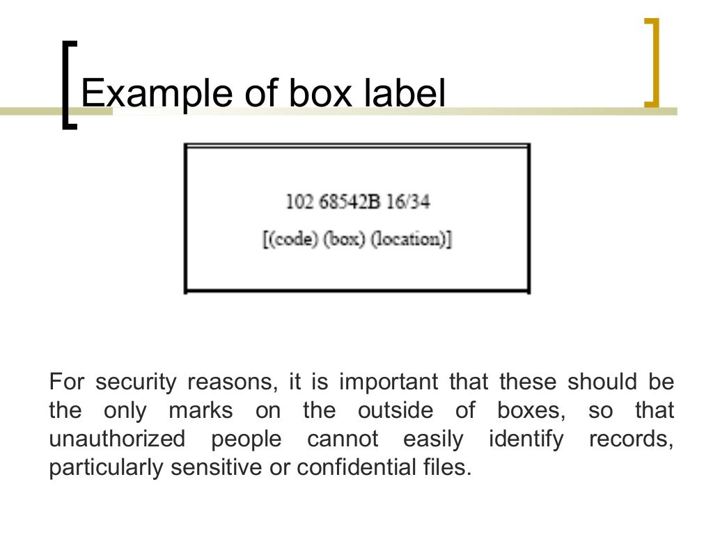 Managing records center