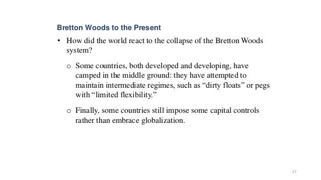Managing Reserves The Gold Standard And History
