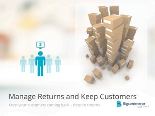 Manage Returns and Keep Customers
Keep your customers coming back – despite returns  
© 2013 Bigcommerce Pty. Ltd.

 