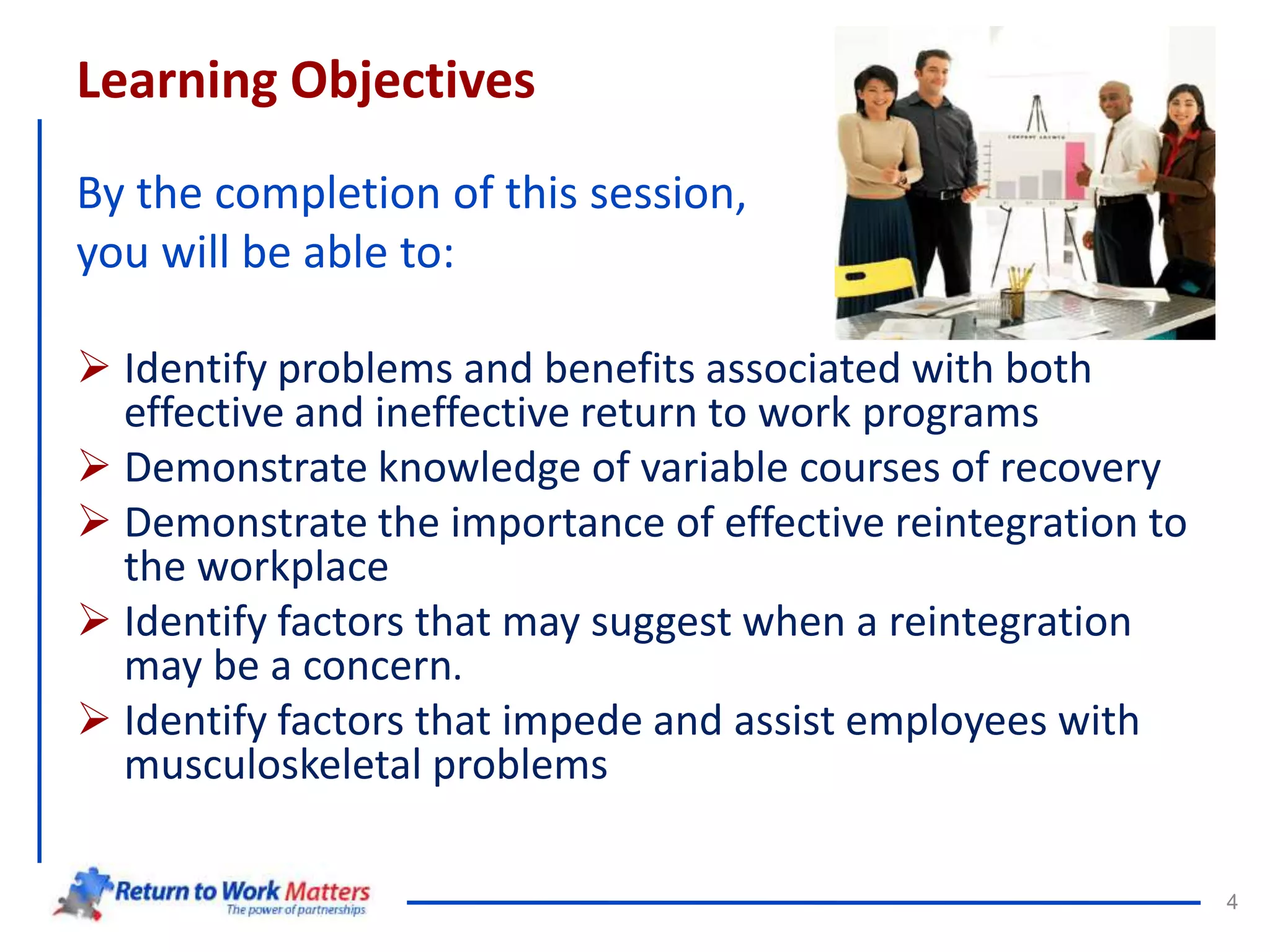 Effective Rtw Plan Managing Return to Work - Supervisors.ppt