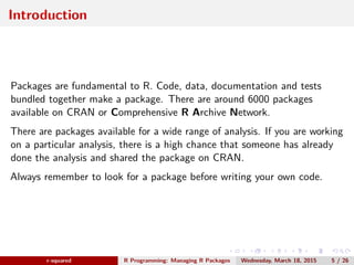 R Programming: Introduction To R Packages | PPT