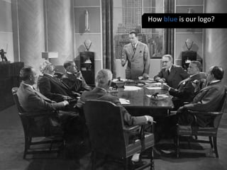 How blue is our logo? 
 