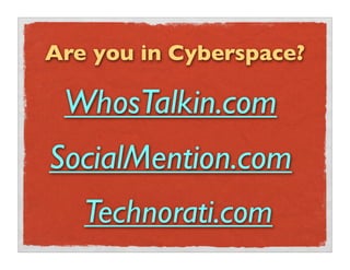 Managing Social Media