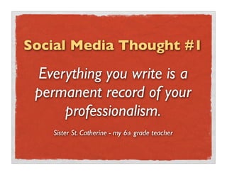 Managing Social Media