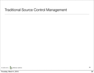 Traditional Source Control Management




© 2009-2010,                                 29


Thursday, March 4, 2010                           29
 