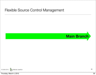 Flexible Source Control Management




                                          Main Branch




© 2009-2010,                                            30


Thursday, March 4, 2010                                      30
 