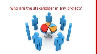 Who are the stakeholder in any project?
 