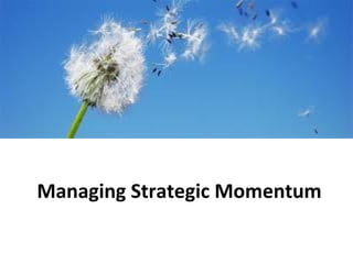 Managing Strategic Momentum
 