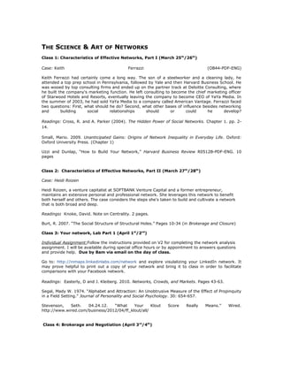 Managing strategic networks 2013 | DOC