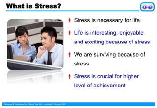 Managing Stress for a Healthier and Productive Life | PDF