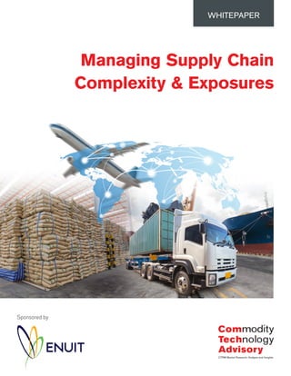 Sponsored by
Managing Supply Chain
Complexity & Exposures
WHITEPAPER
 