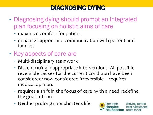 Managing Symptoms in End of Life (Presentation given by