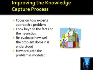  Focus on how experts
  approach a problem
 Look beyond the facts or
  the heuristics
 Re-evaluate how well
  the problem domain is
  understood
 How accurate the
  problem is modeled


                             4-5
 